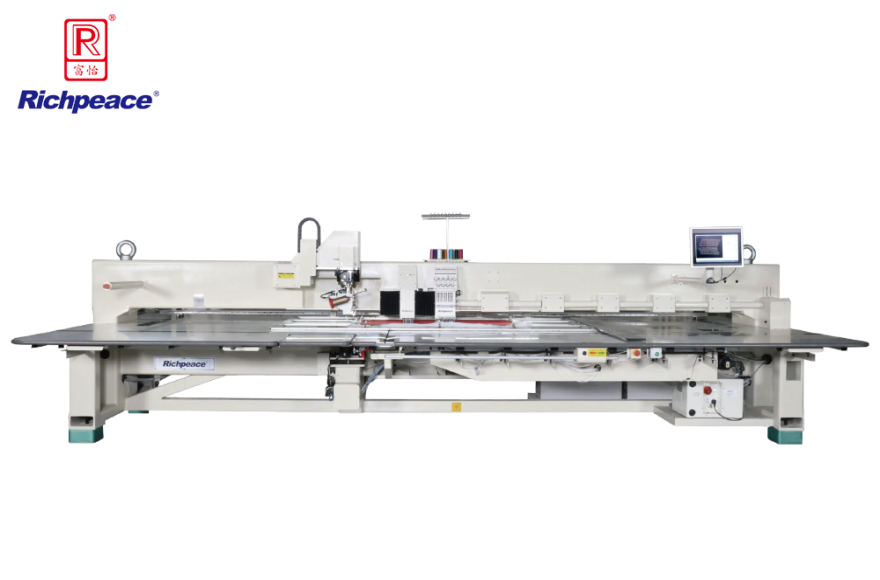 星空全自动旋转机头冲绣缝一体机(轻型6冲刀＋9色绣花+旋转缝纫)