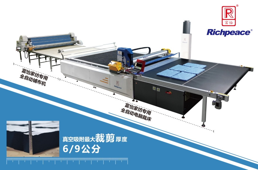 星空家纺专用全自动裁剪生产线