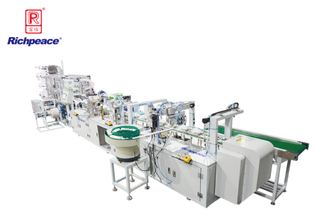 星空全自动罩杯口罩生产线 （外鼻夹、呼吸阀、上带卡、加海绵圈）