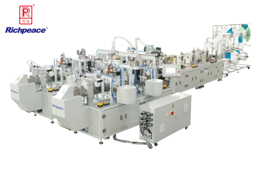 星空折叠口罩一拖二全自动生产线（焊头带）