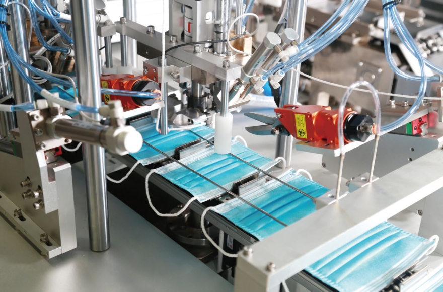 星空平面口罩（儿童型）一拖二全自动生产线