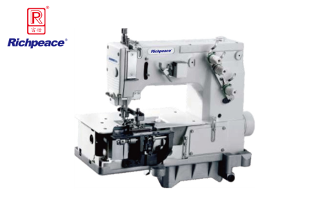 星空双针平台型弯针横向双重环缝带刀裤耳机