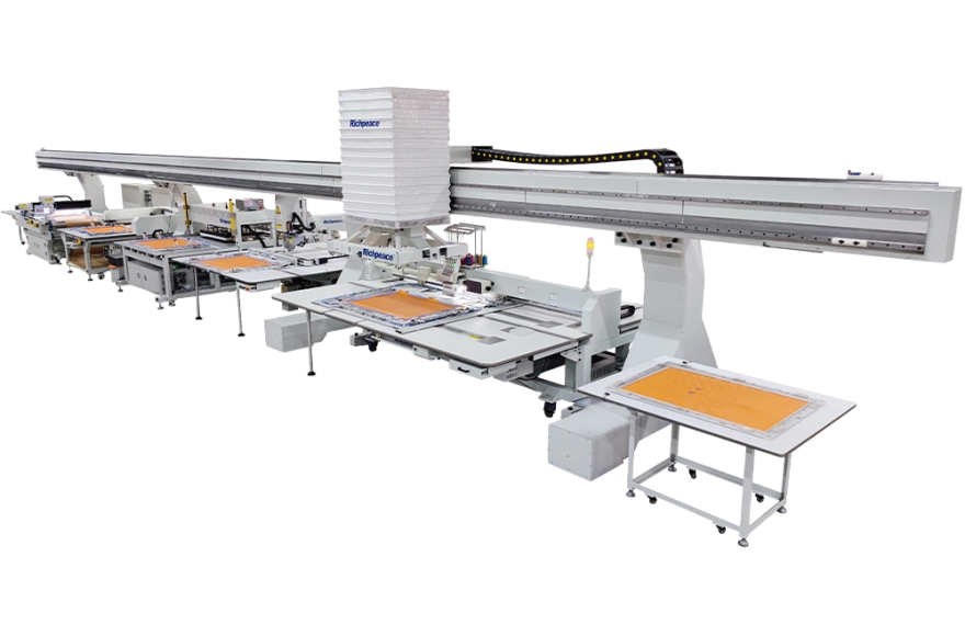 星空全自动冲复缝绣生产线