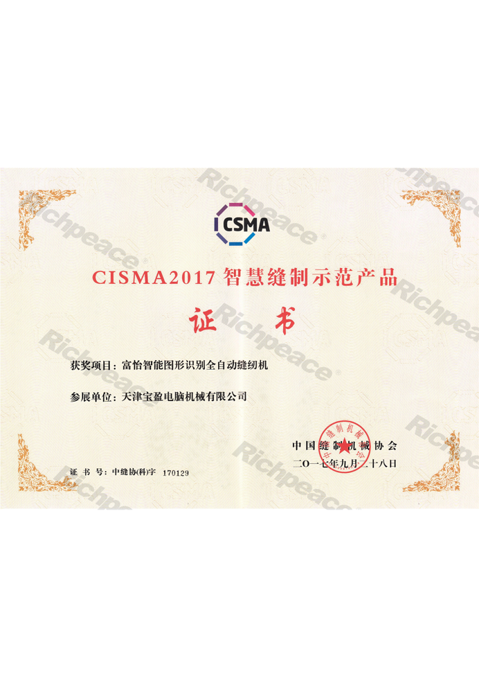 CISMA2017星空图形识别全自动缝纫机