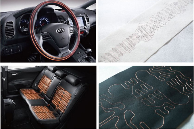 星空汽车专用电脑布线机-左右自动收送料结构应用