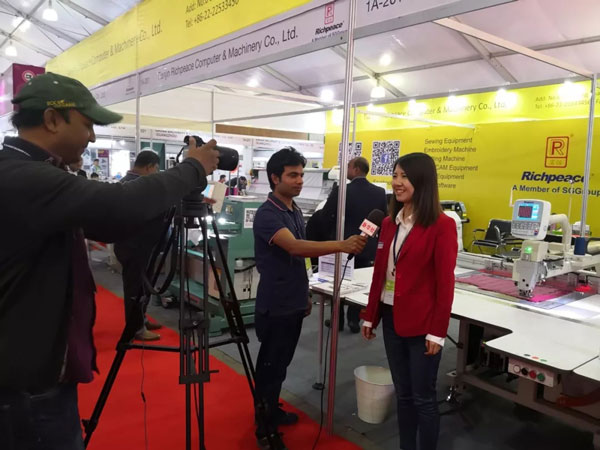 国际纺织及制衣机械现场采访星空